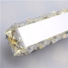 Aplique Led de Pared lineal Karim 10W cristal K9