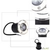 Foco empotrable de suelo Led 3W Blanco Frío