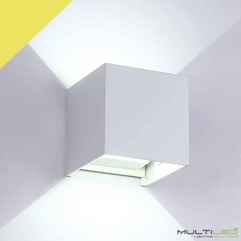 Aplique Led de interior-exterior 6W Modelo Cube Blanco Cálido Aplique Led de interior-exterior 6W Modelo Cube Blanco Cálido