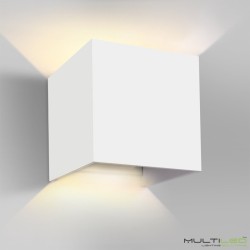 Aplique Led de interior-exterior 6W Modelo Cube Blanco Cálido