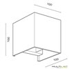 Aplique Led de interior-exterior 6W Modelo Cube Blanco Cálido