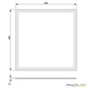 Panel Led Marco Blanco 60X60cm 48W Blanco Cálido
