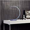 Lampara Led de Mesa RGB Cromado Circle 450mm Diametro