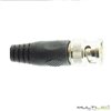 Conector BNC RG59 Macho Recto para crimpar, Impedancia 50Ω