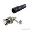 Conector BNC RG59 Macho Recto para crimpar, Impedancia 50Ω