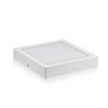 Plafón Downlight Led Cuadrado de superficie 18W Blanco Cálido.