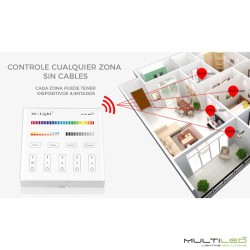 Controlador Mi-Light RGB+ CCT Dual Wifi a pilas táctil de superficie