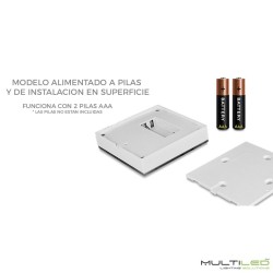 Controlador Mi-Light RGB+ CCT Dual Wifi a pilas táctil de superficie