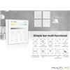 Controlador regulador Mi-Light CCT Dual Wifi a pilas táctil de superficie