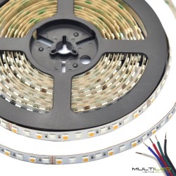 Tira led profesional SMD5050 60l/m 22LM/Led IP65 24V RGBW Frío