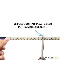 Tira led profesional SMD5050 60l/m 22LM/Led IP65 24V RGBW Frío
