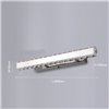 Aplique Led de Pared lineal Karim 10W cristal K9