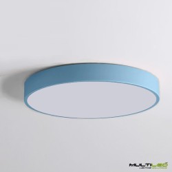 Lampara Led de Techo tipo plafón 40W Tania Azul CCT