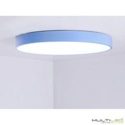 Lampara Led de Techo tipo plafón 40W Tania Azul CCT