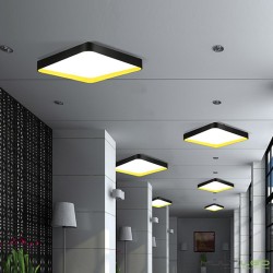Lampara Led de Techo tipo plafón 48W Explorer Negra 4000k