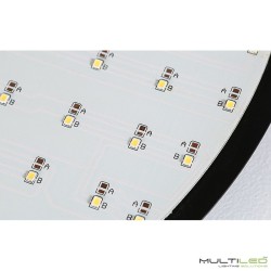 Lampara Led de Techo tipo plafón 48W Explorer Negra 4000k