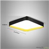 Lampara Led de Techo tipo plafón 48W Explorer Negra 4000k