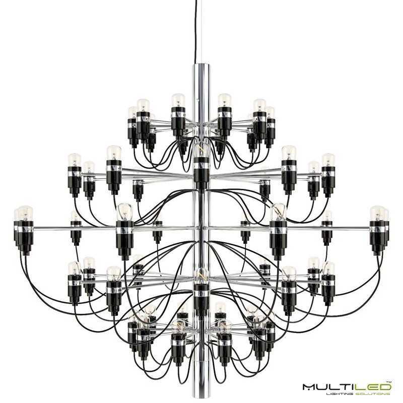 Lampara Colgante araña moderna Vintage de 50 brazos e14 Ø1000 Gino Sarfatti