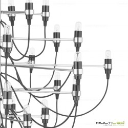 Lampara Colgante araña moderna Vintage de 50 brazos e14 Ø1000 Gino Sarfatti