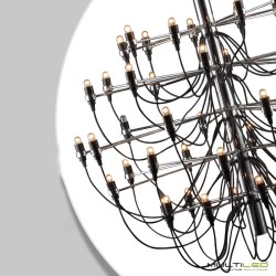 Lampara Colgante araña moderna Vintage de 50 brazos e14 Ø1000 Gino Sarfatti