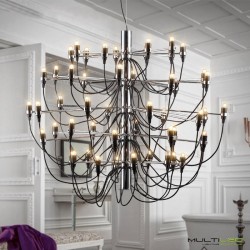 Lampara Colgante araña moderna Vintage de 50 brazos e14 Ø1000 Gino Sarfatti