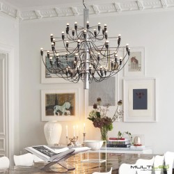 Lampara Colgante araña moderna Vintage de 50 brazos e14 Ø1000 Gino Sarfatti