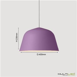Lampara Colgante de techo moderna E27 ø400mm Masha Purple