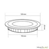 Empotrable Downlight Led 6W Extraplano Eco Blanco Neutro Marco Aluminio Cepillado