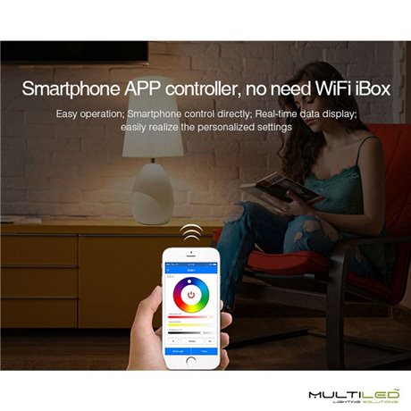 Bombilla Led Wifi Mi-light 9W RGB + CCT E27 compatible con Alexa y Google Home