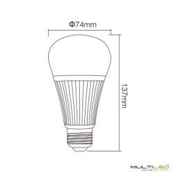Bombilla Led Wifi Mi-light 9W RGB + CCT E27 compatible con Alexa y Google Home