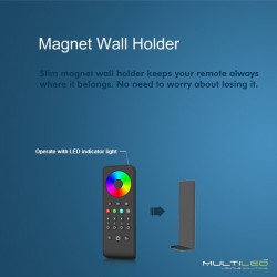 Mando a distancia Fat 4 canales 3SC Monocolor compatible con Pastillas Multiled Smart RF