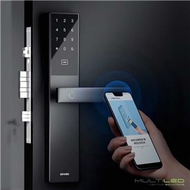 Cerradura inteligente biometrica C1 Wifi Zigbee para sistemas domoticos Orvibo y compatible con Alexa, Google Home y Apple Kit