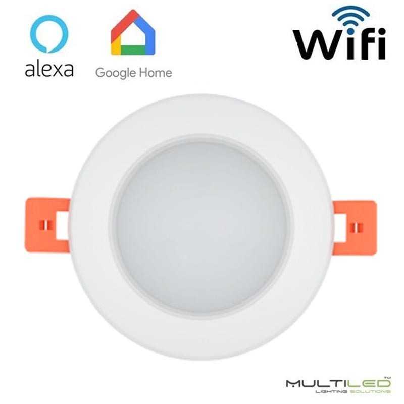 Foco Downlight Fijo Wifi Zigbee 5W CCT 2700k-6500k Orvibo, compatible con Alexa y Google Home