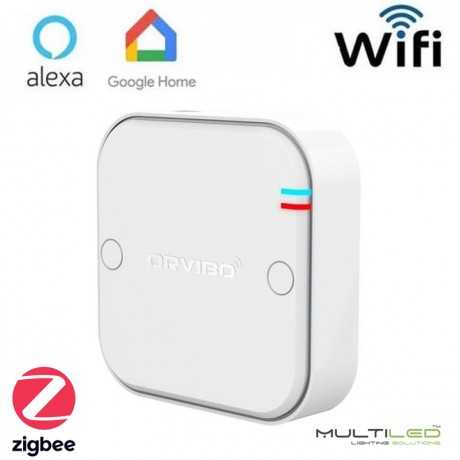 Relé controlador Sensor Universal Wifi Zigbee para sistemas domoticos Orvibo, compatible con Alexa y Google Home