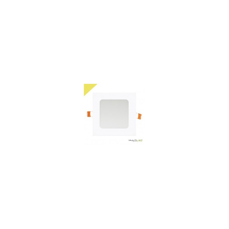 Empotrable Downlight Led 6W Cuadrado Blanco Calido