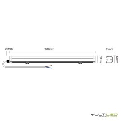 Lineal Led Wifi MI-LIGHT 18W RGB + CCT
