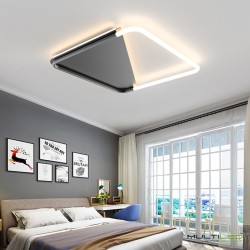 Lampara Led de Techo tipo plafón Auriga negra 4000k
