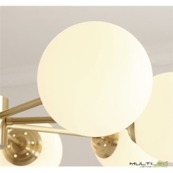 Lampara Colgante moderna G9 de 8 brazos Ø850 Nilo Oro