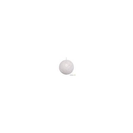 Lampara Colgante globo ratán blanca 500mm Loft moderna Fred