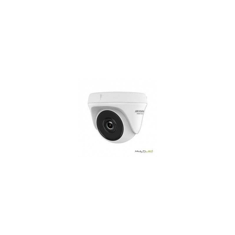 Cámara Domo BNC 4 en 1, 2MP Hikvision 1/3" Lente 2.8 mm EXIR IR LEDs Alcance 20 m