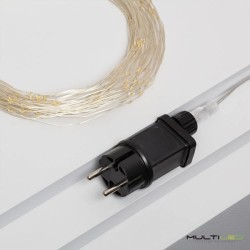 Guirnalda Alambre Led 2mt, Led Blanco Cálido