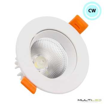 Foco downlight orientable Led COB 15W Corte Ø 110 mm Blanco Frío
