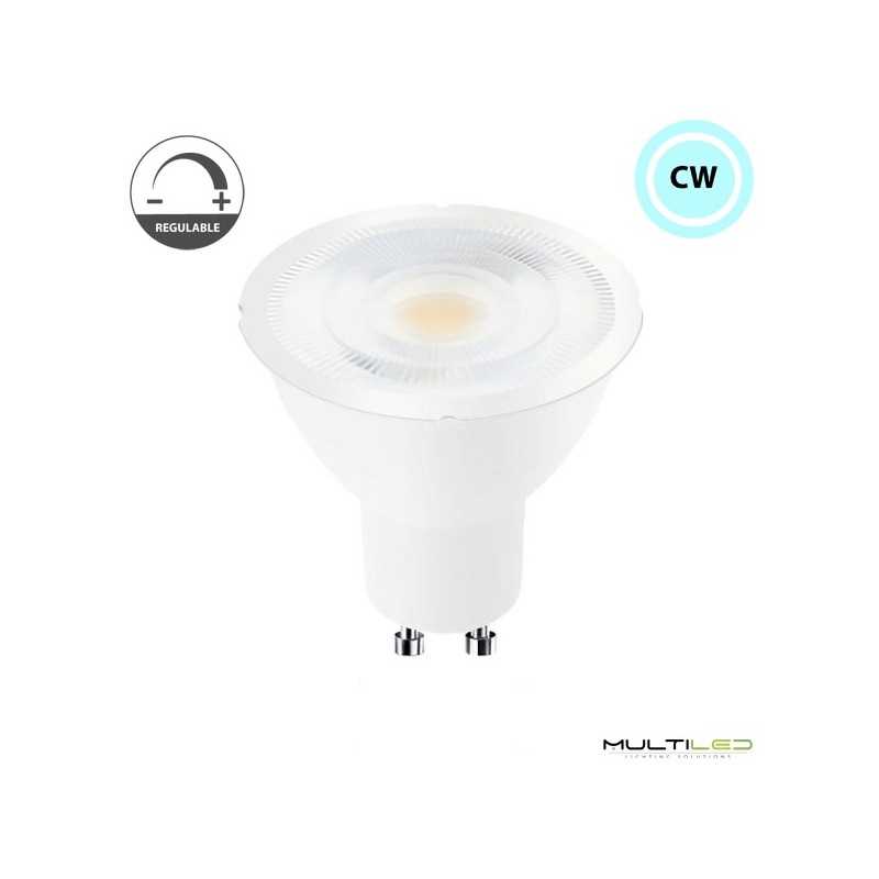 Dicroica Led GU10 7W Eco 100º Blanco Frio (Regulable)