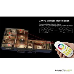 Dicroica Led inalámbrica Miboxer 6W RGB+CCT (2700k-6500k) GU10 RF 2.4ghz