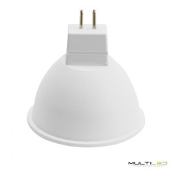 Dicroica Led GU5.3 MR16 S11 12-24V AC/DC 7W Opal 120º Blanco Calido
