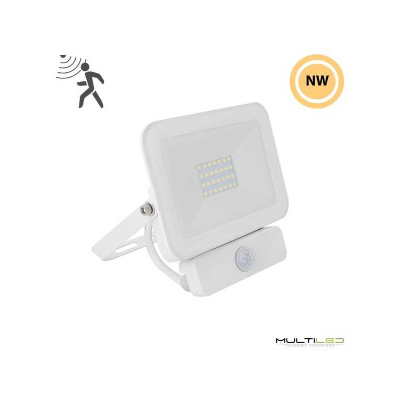 Foco Proyector Led con detector PIR 20W IP65 Elegance Blanco Neutro