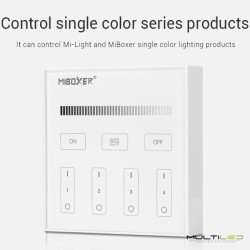 Mando a distancia tipo panel de pared de 4 zonas Miboxer Monocolor táctil RF 2.4ghz