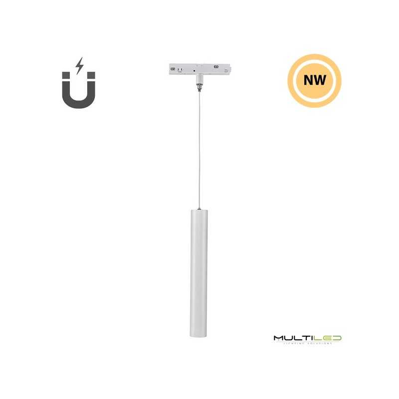 Lámpara colgante de carril Led Magnético 16mm 10W Osram 36º 48V Blanco 4000K
