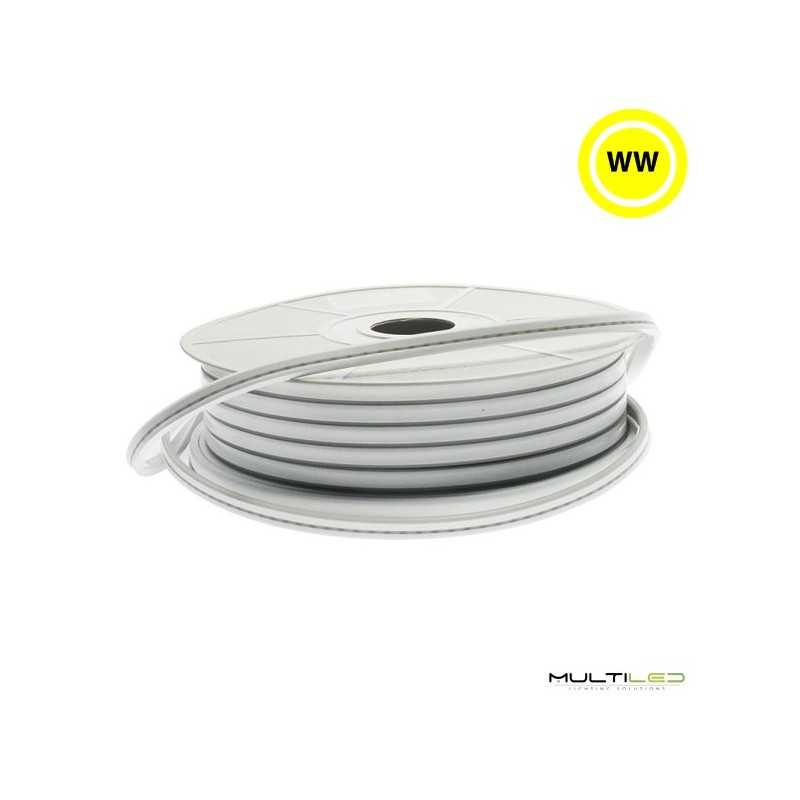 Neón LED 12V DC Corte 1cm 6x12mm 120LED/m IP65 Blanco Cálido 2700k (x metro)