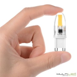 Lampara Led G9 COB Silicona 1,6W 360º Blanco Cálido 2700k (Regulable)